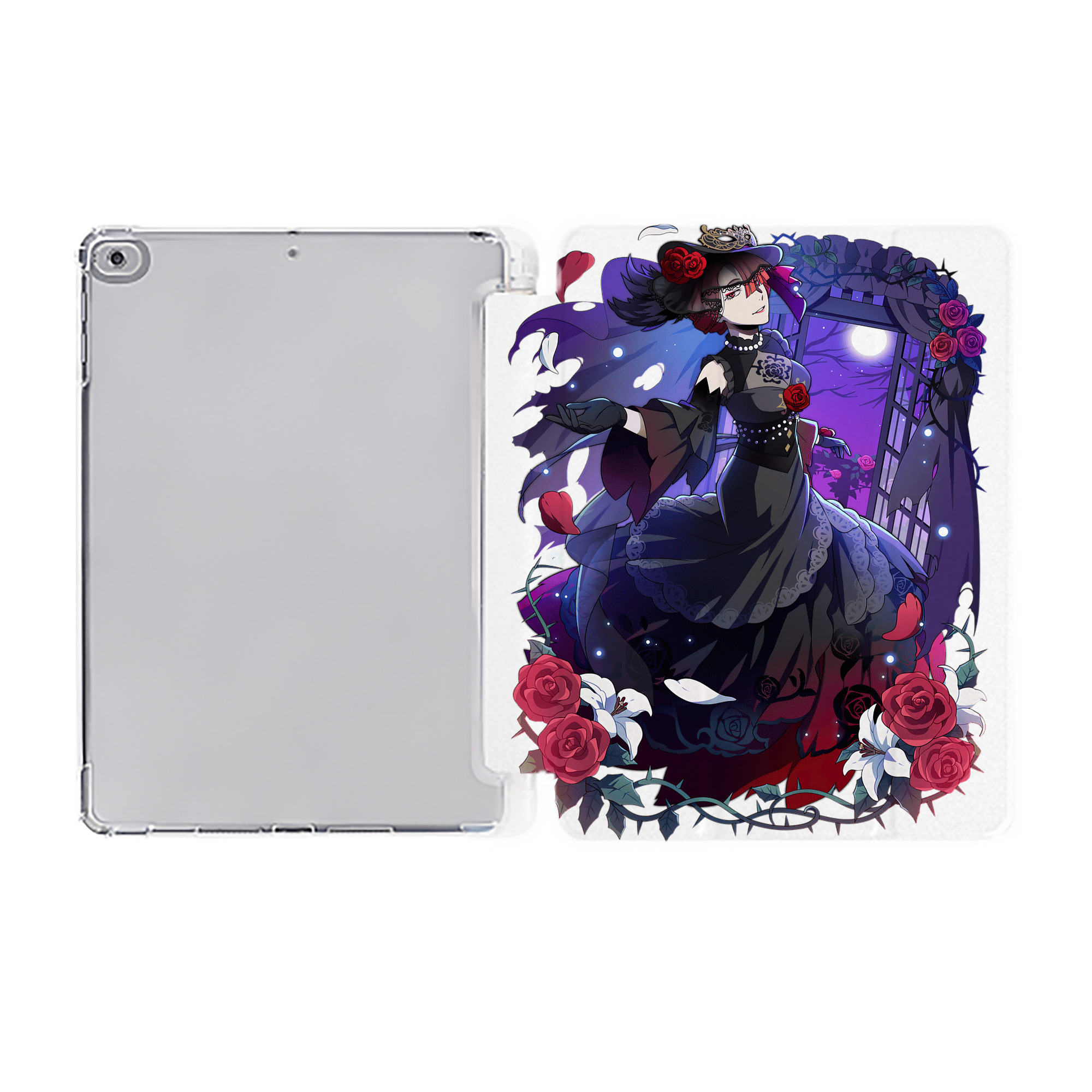 （画像用） 文豪ストレイドッグス Bungo Stray Dogs IPad ケース ペン収納付き 三つ折りスタンド PUレザー×シリコン 対応機種9.5/10.5/10.9インチ